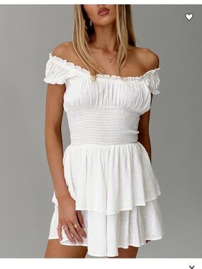 Princess polly Ruffled Smocked Waist romper